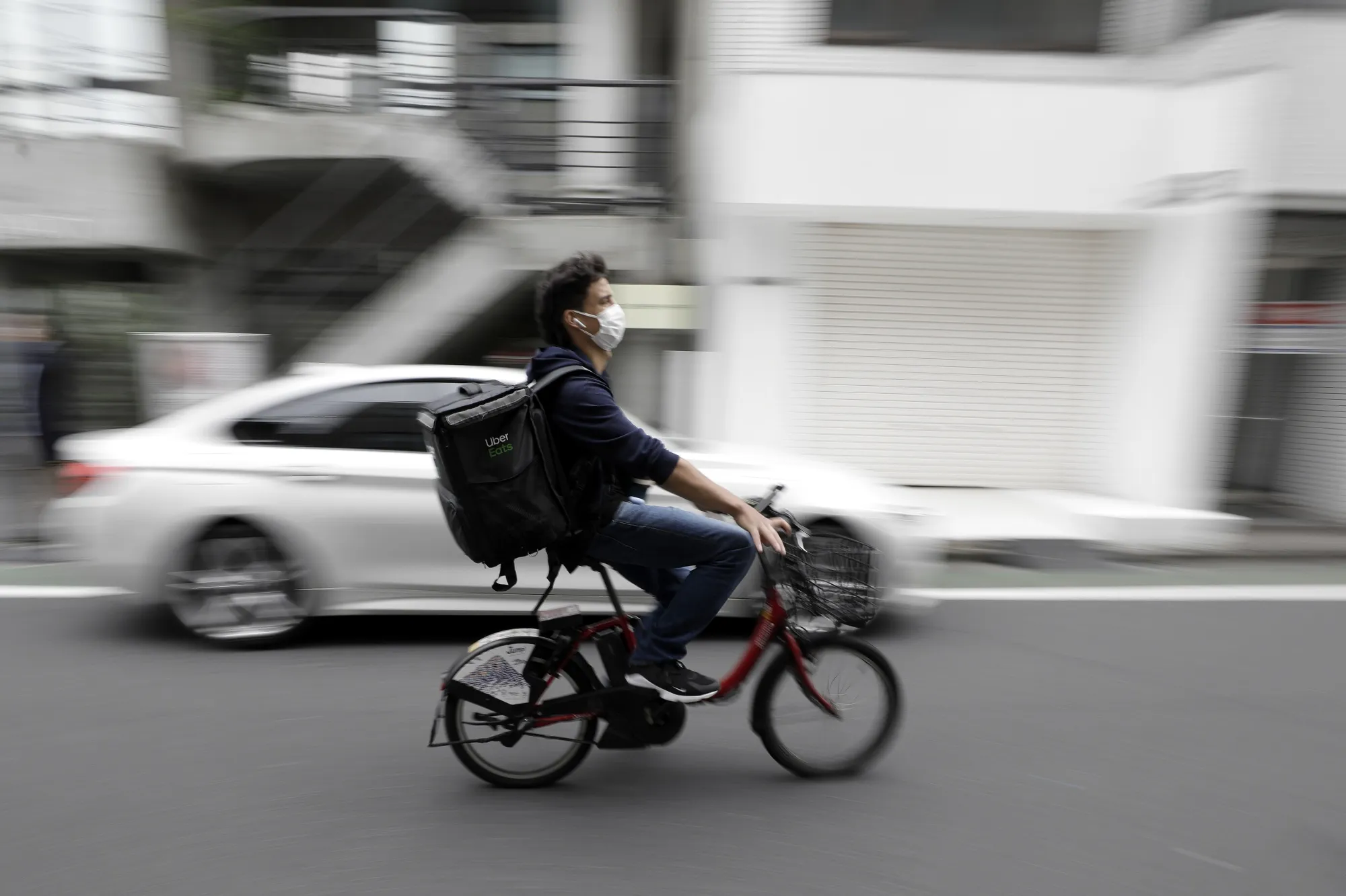 Shibuya Promotes Food Delivery Services As People Are Urged To Stay Inside