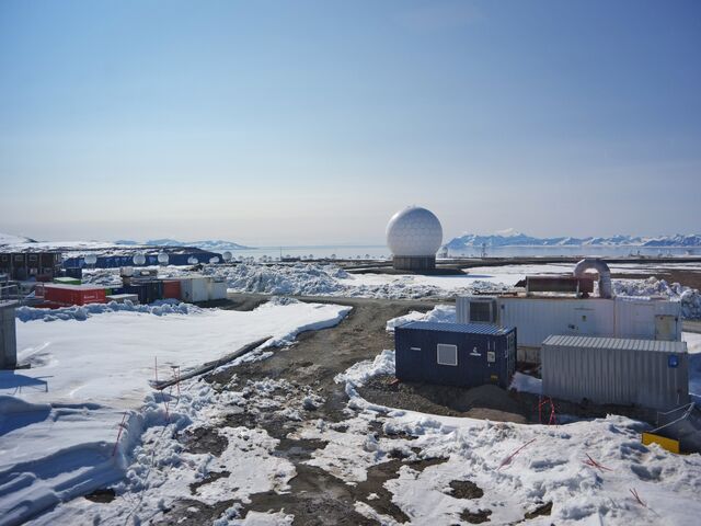 Svalsat in Svalbard. The satellite ground station's geographical location offers optimal communication with satellites orbiting over the poles, has ambitious plans for expansion. 
