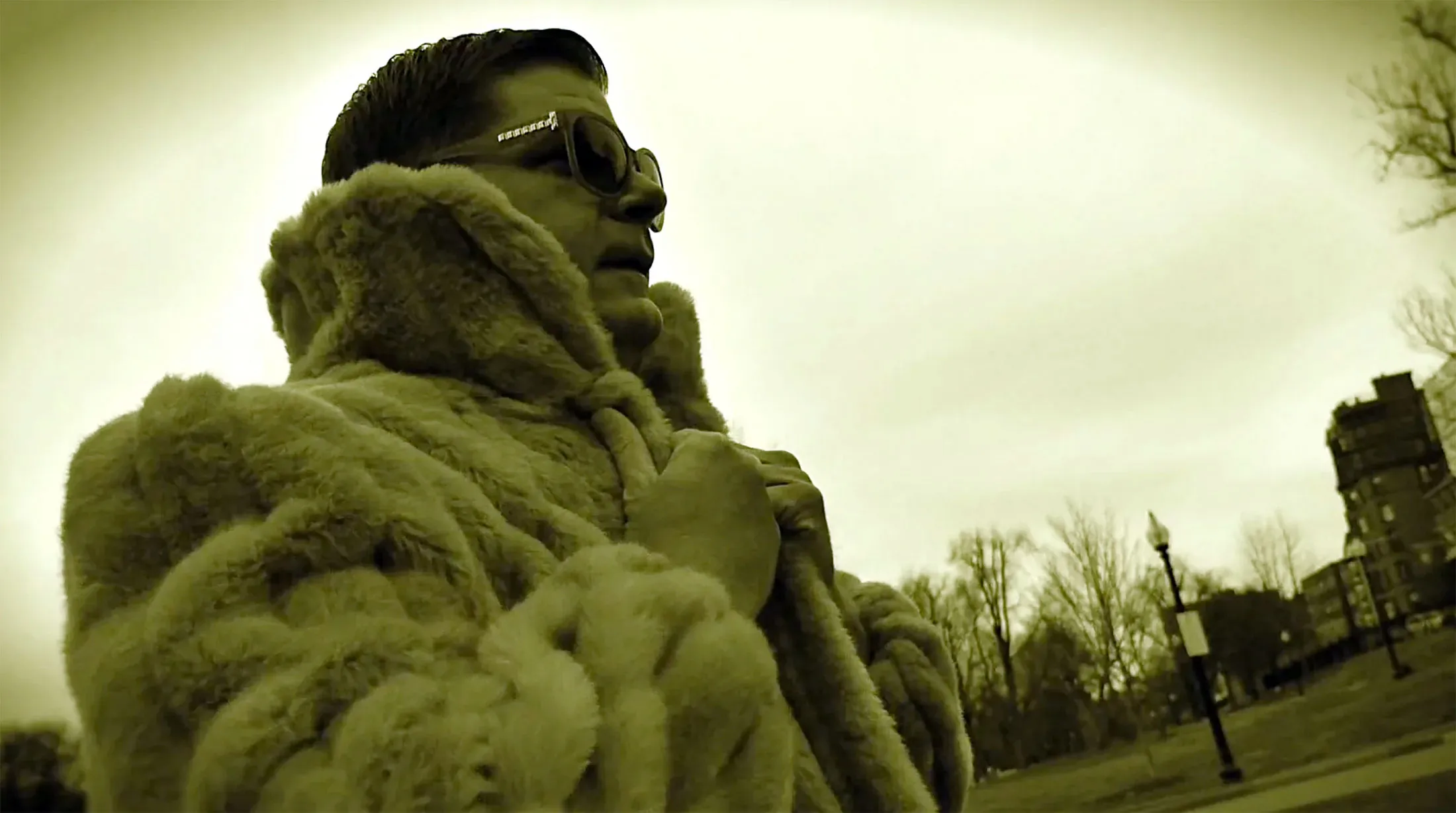 Boston Mayor Marty Walsh, wearing an Adele-style fur.
