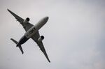 An Airbus SE A350 aircraft during an aerial display at the Farnborough International Airshow on July 18.