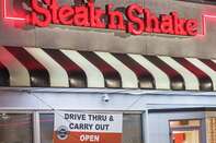 Florida, Orlando, Steak'n Shake, fast food restaurant with drive thru and carry out sign