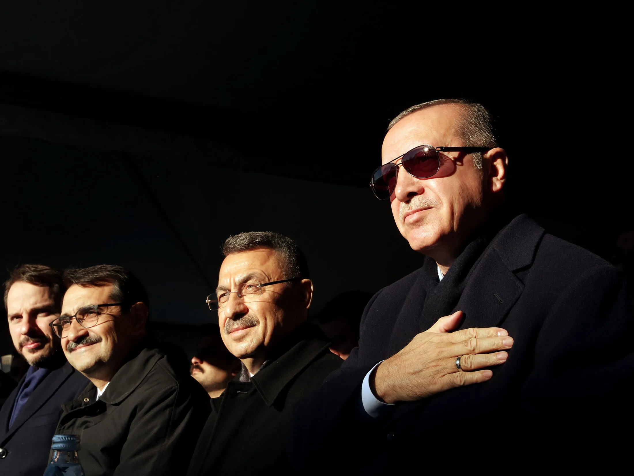 Recep Tayyip Erdogan attend a mass opening ceremony in Uskudar district of Istanbul on&nbsp;Dec. 08.&nbsp;