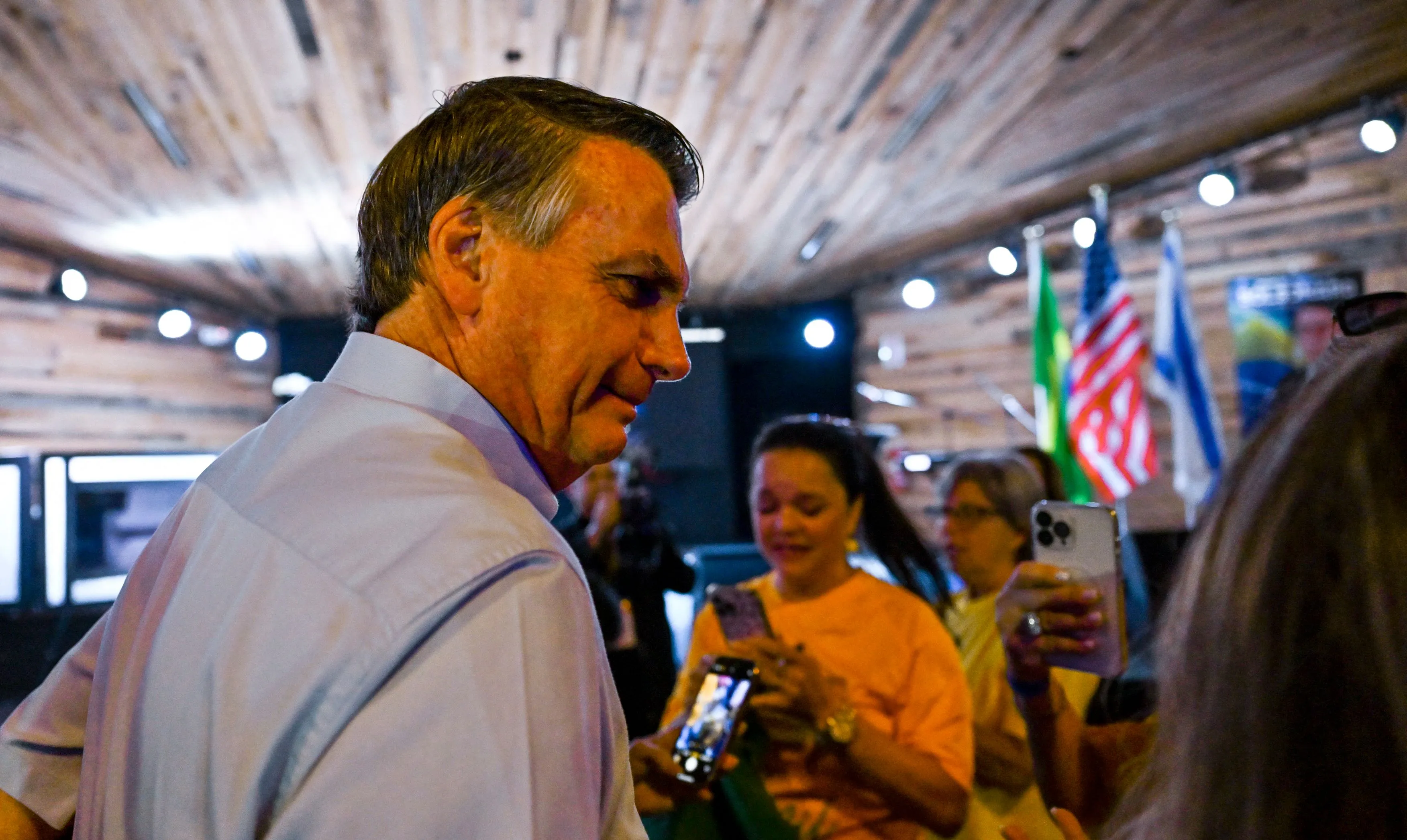 Jair Bolsonaro in Orlando on Jan. 31.