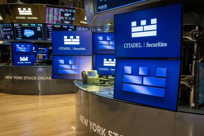 Traders On The Floor Of The New York Stock Exchange As Fed Chair Powell Holds New Conference