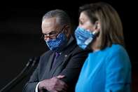 House Speaker Pelosi And Senator Schumer Hold News Conference