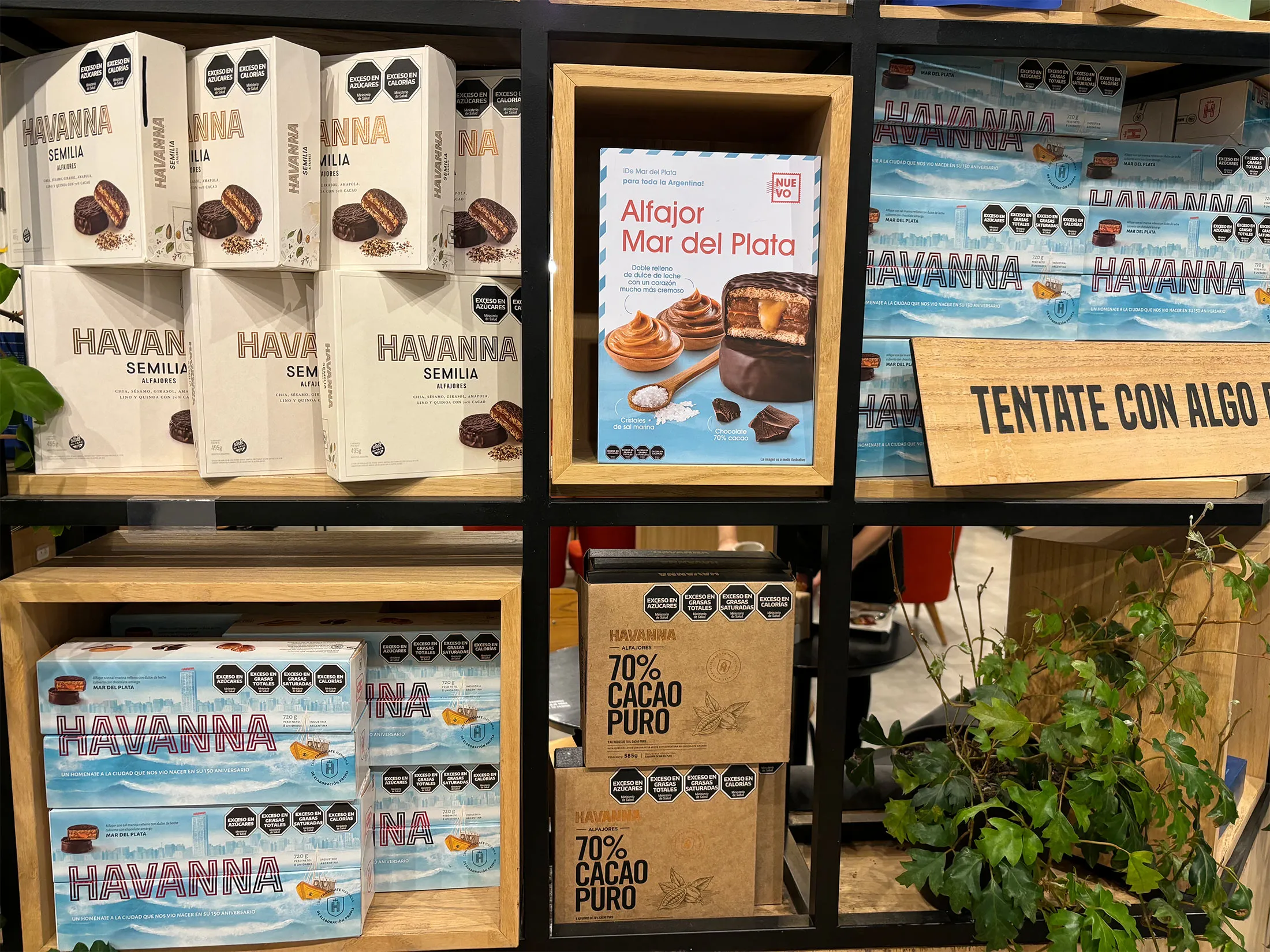Havanna is best known for its version of alfajores — biscuits sandwiched with dulce de leche and covered in chocolate.