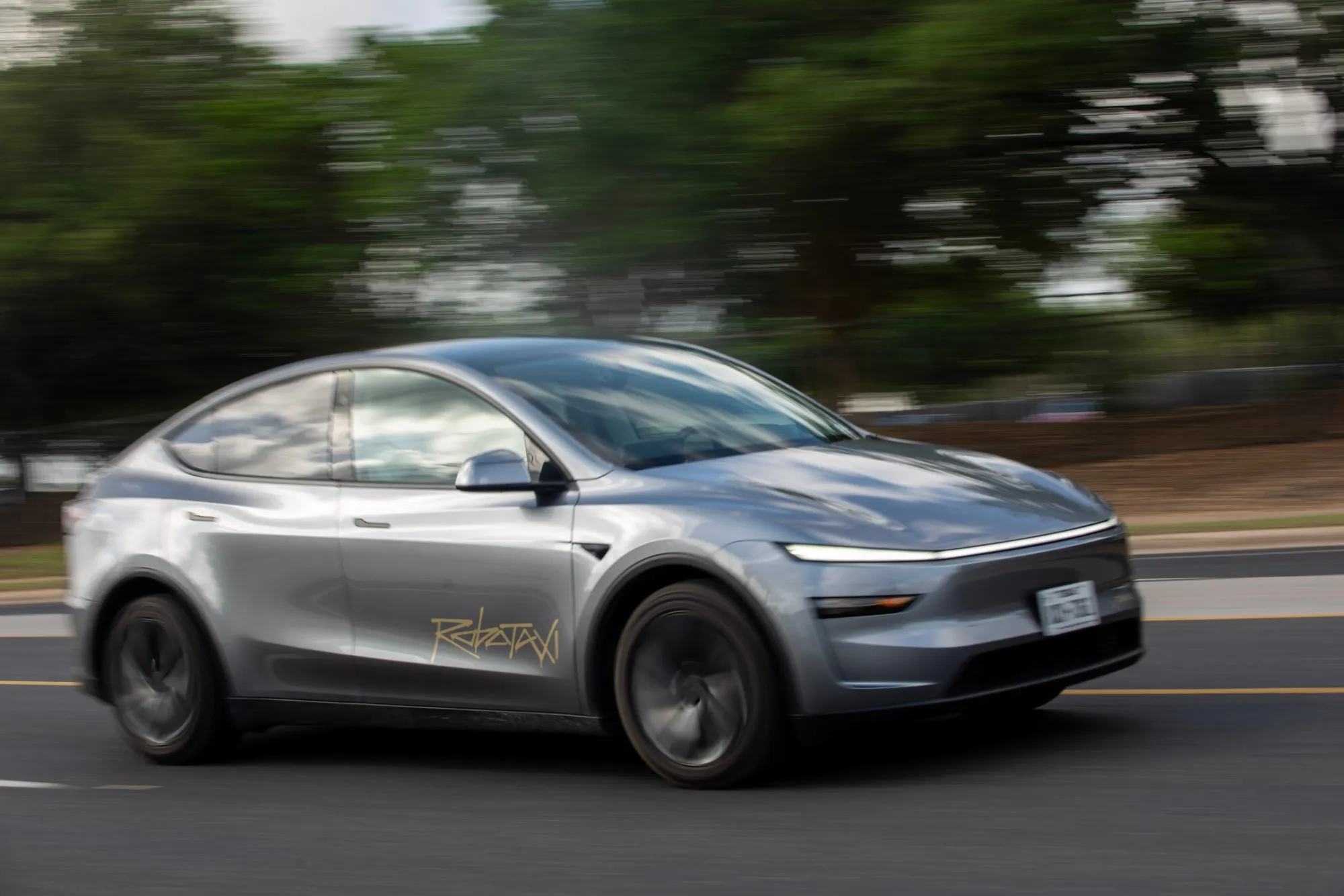 A vehicle Tesla is using for robotaxi testing purposes in Austin in June.