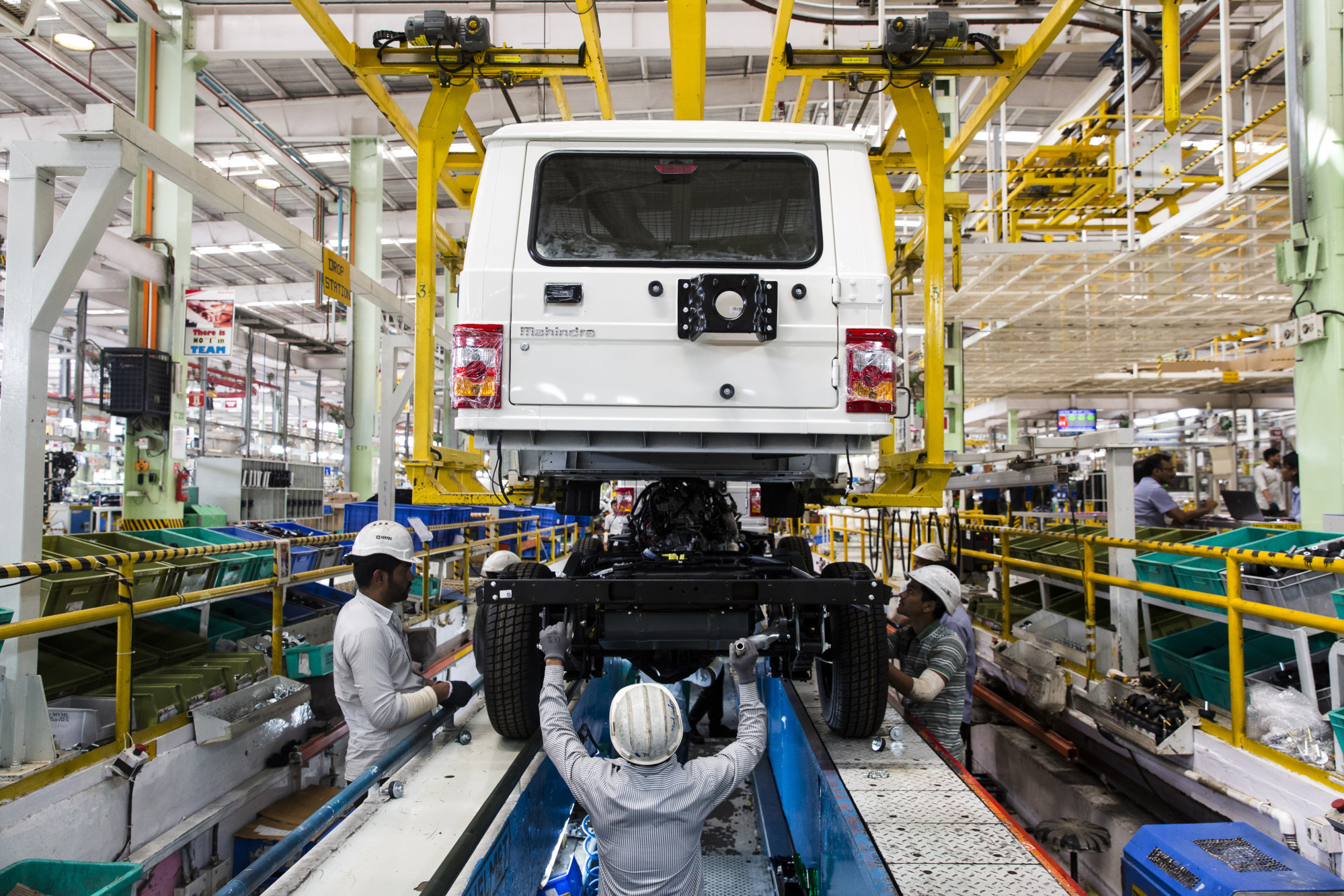 Mahindra Production & Mahindra Ltd. SUV in Maharashtra, India.