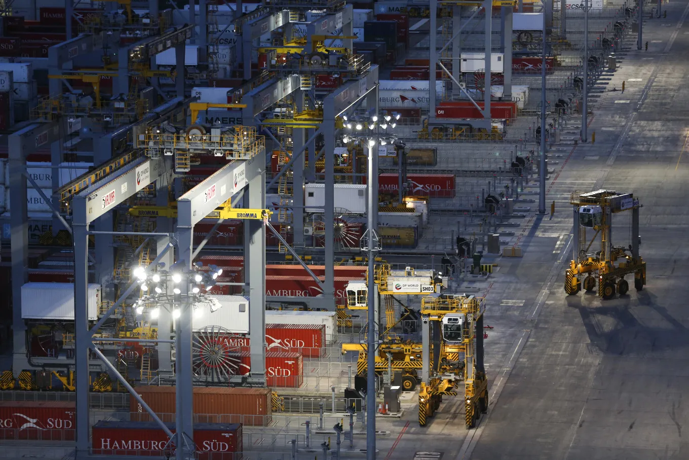 Container Loading Operations At DP World Ltd.'s London Gateway Port
