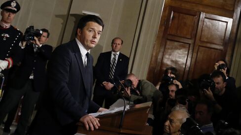 Italian Prime Minister Matteo Renzi