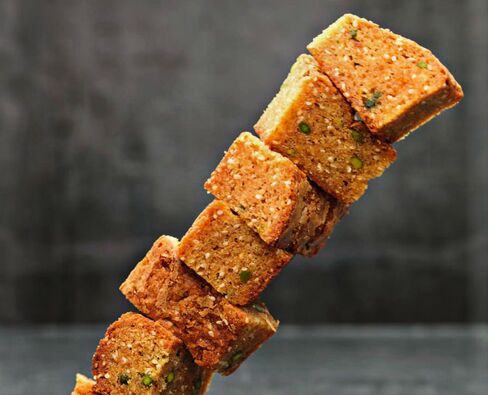 White Chocolate and Pistachio Blondies