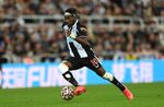 Newcastle player Allan Saint-Maximin during the Premier League match between Newcastle United and Leeds United in Newcastle, U.K.,&nbsp;on Sept. 17.