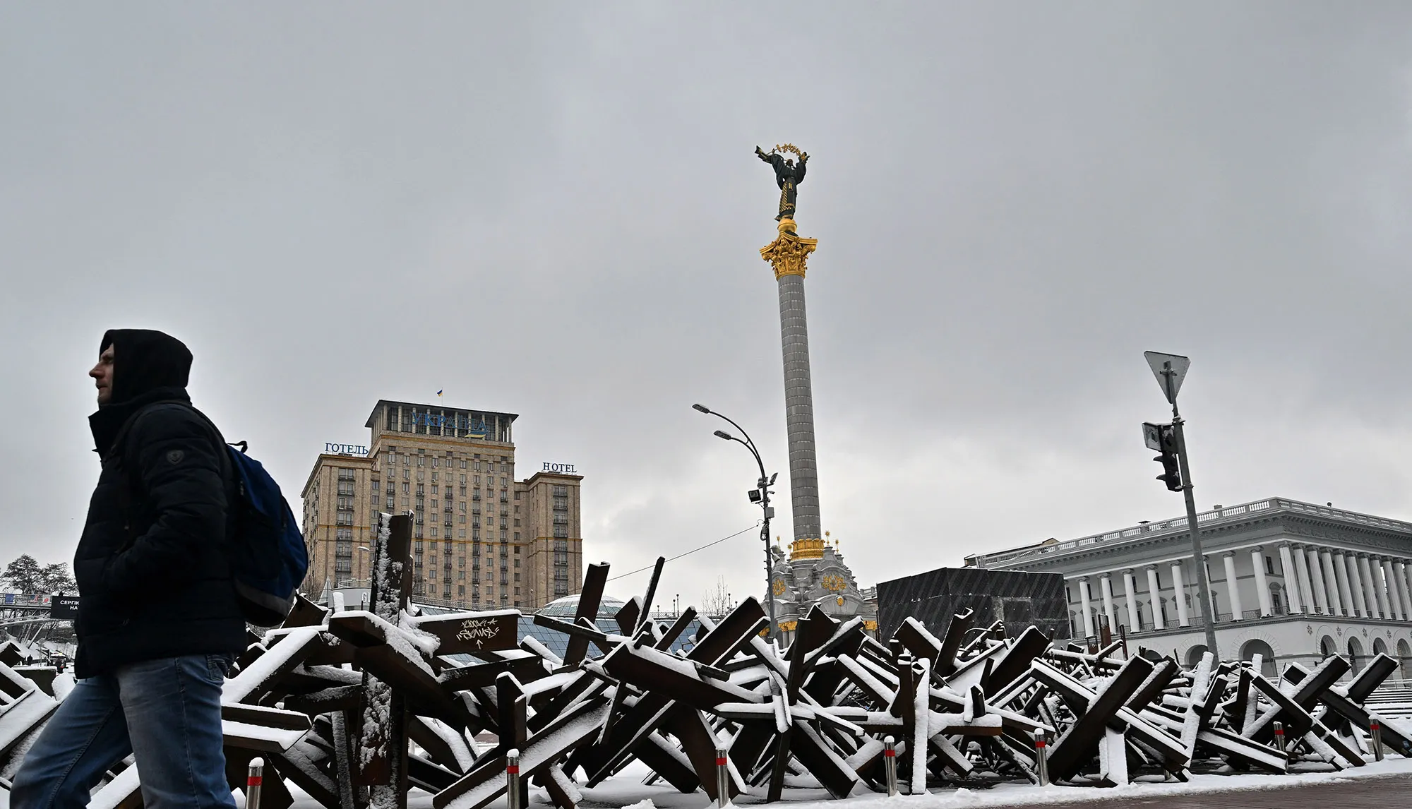 Independence Square in&nbsp;Kyiv on Dec.&nbsp;12.&nbsp;