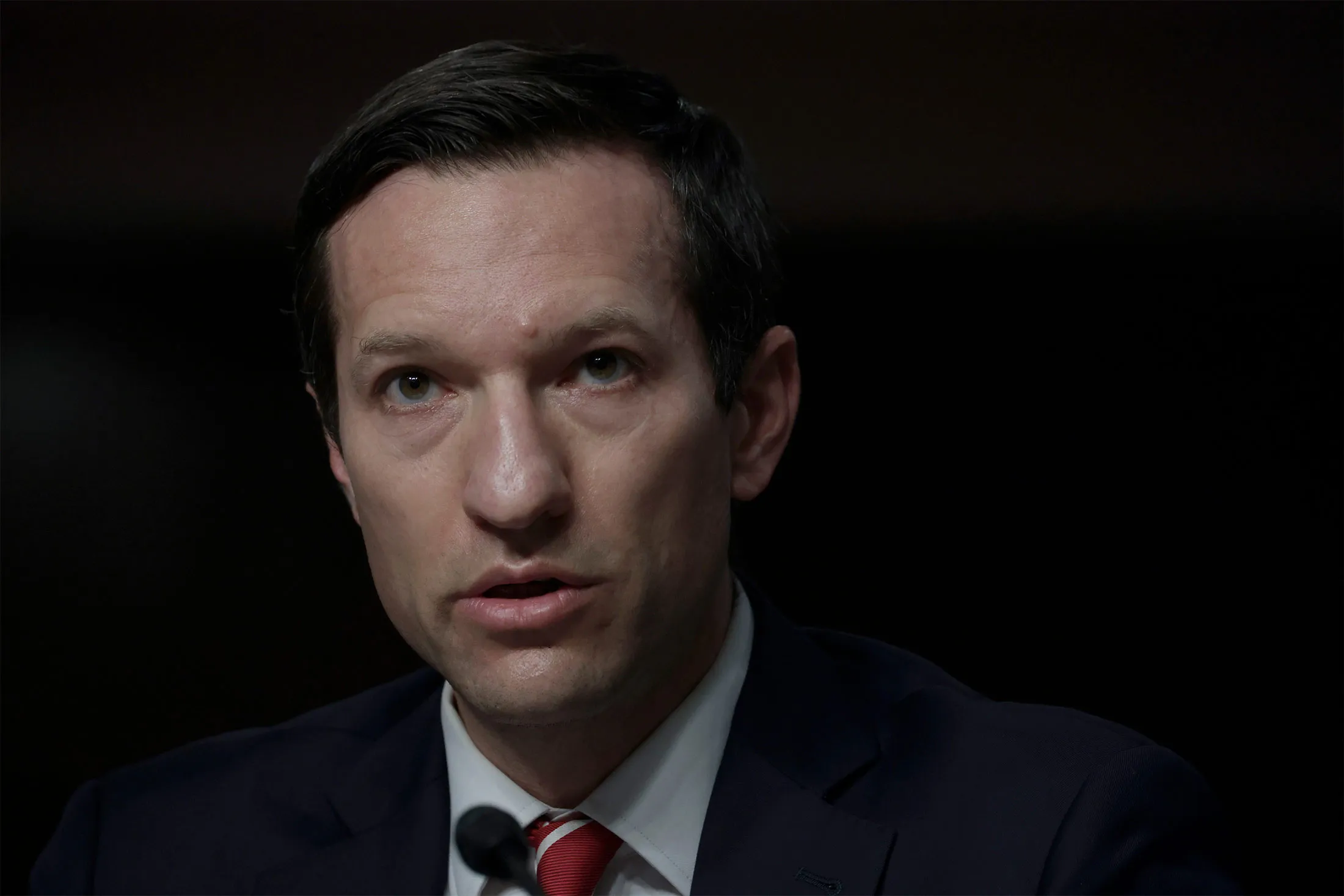 Assistant Secretary of Defense&nbsp;Ely Ratner speaks during a Senate hearing in Washington, D.C., on Dec. 8.