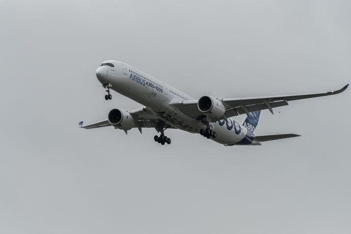 Airbus Group SE's A350-1000 Passenger Jet Makes First Flight