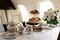 A table set for dining aboard a Bombardier Global 6000 jet.. Photographer: SeongJoon Cho/Bloomberg