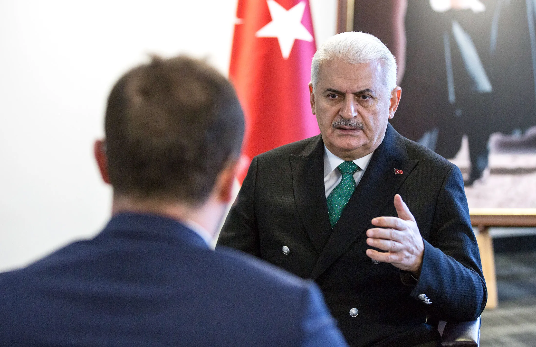 Binali Yildirim in New York.