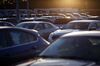 Vehicles sit on display for sale at a General Motors Co. Chevrolet car dealership in Louisville, Kentucky, U.S., on Wednesday, Jan. 31, 2018. General Motors Co. is scheduled to release earnings figures on February 6.