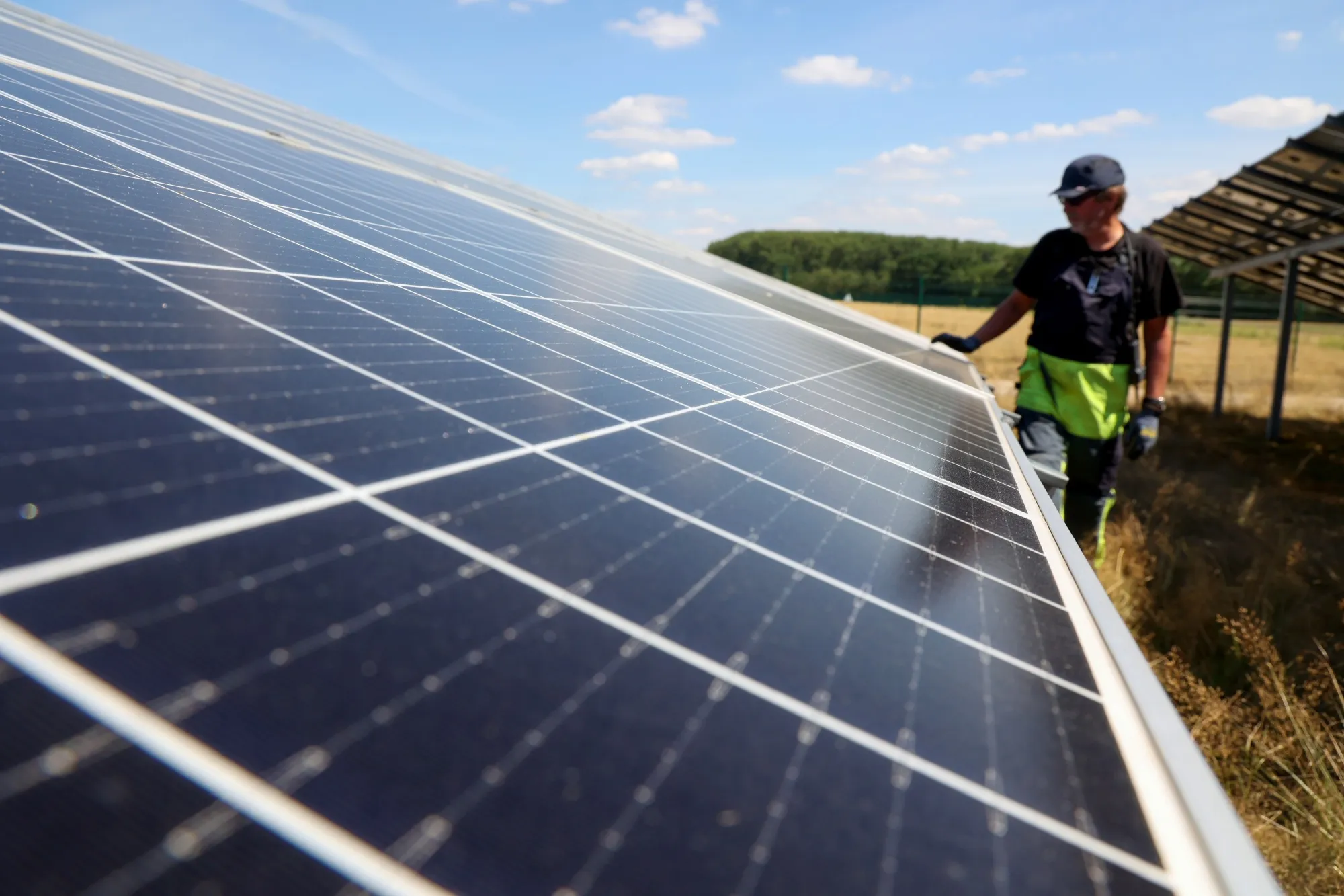 Solar panels in Werneuchen, Germany.