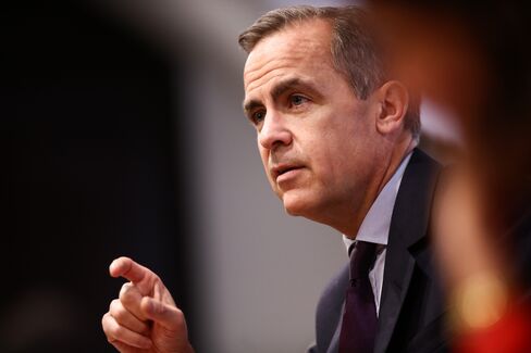 Mark Carney speaks in London.