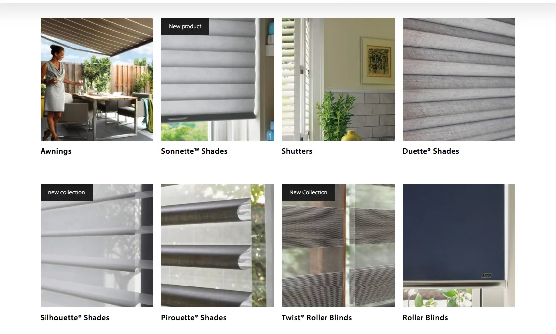 The&nbsp;Luxaflex website.