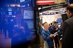 Trading On The Floor Of The NYSE As Stocks Fluctuate
