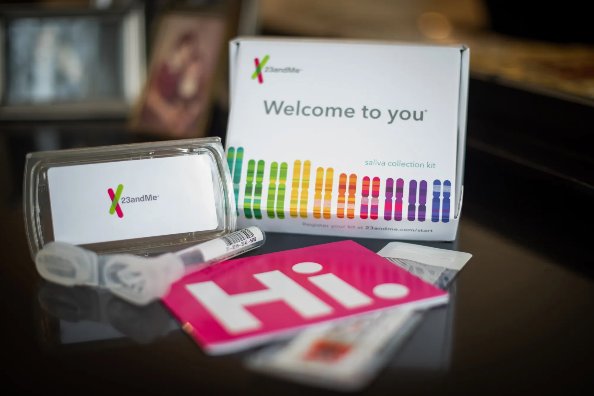 A 23andMe&nbsp;DNA kit