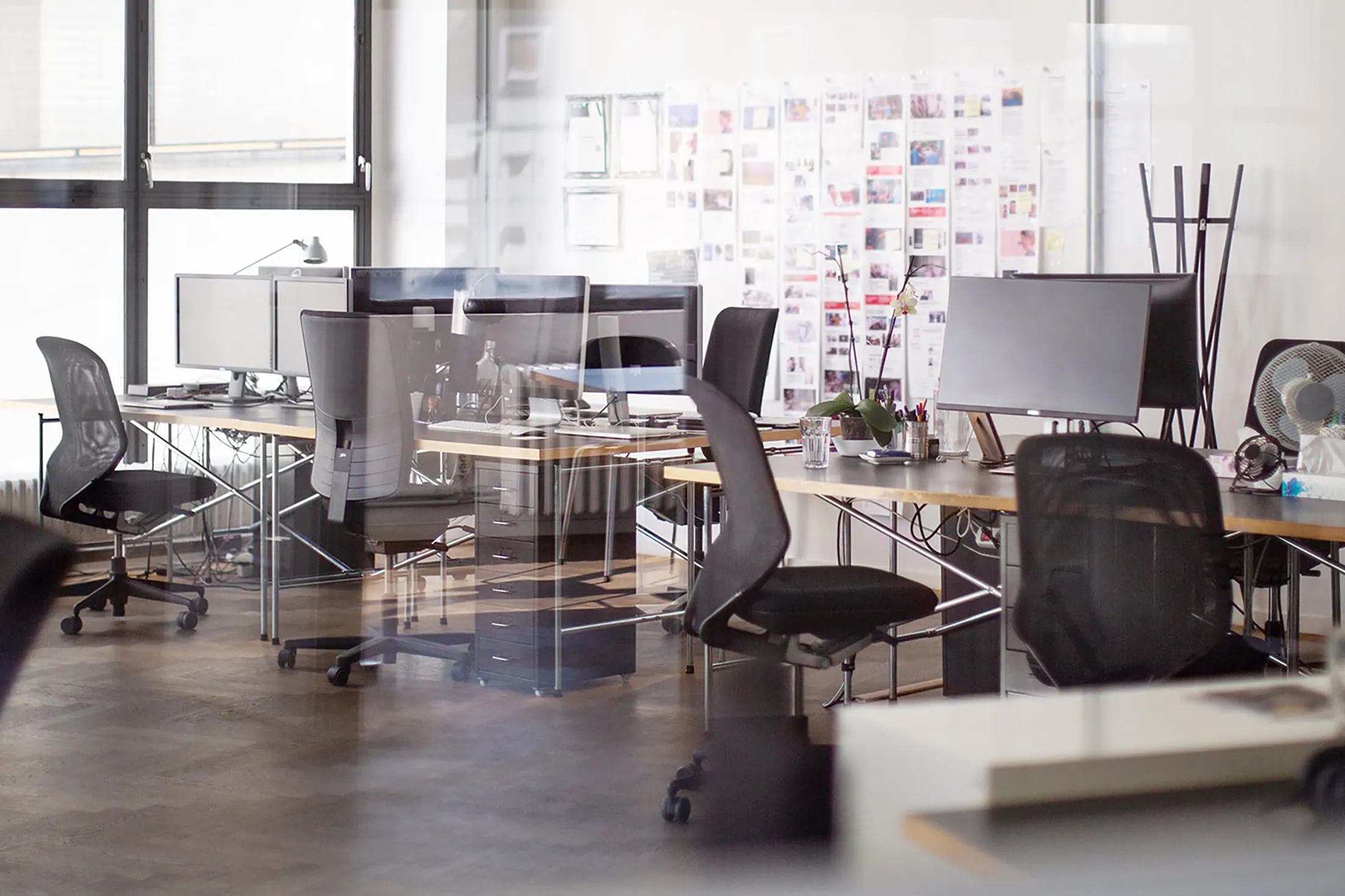 Interior of open office