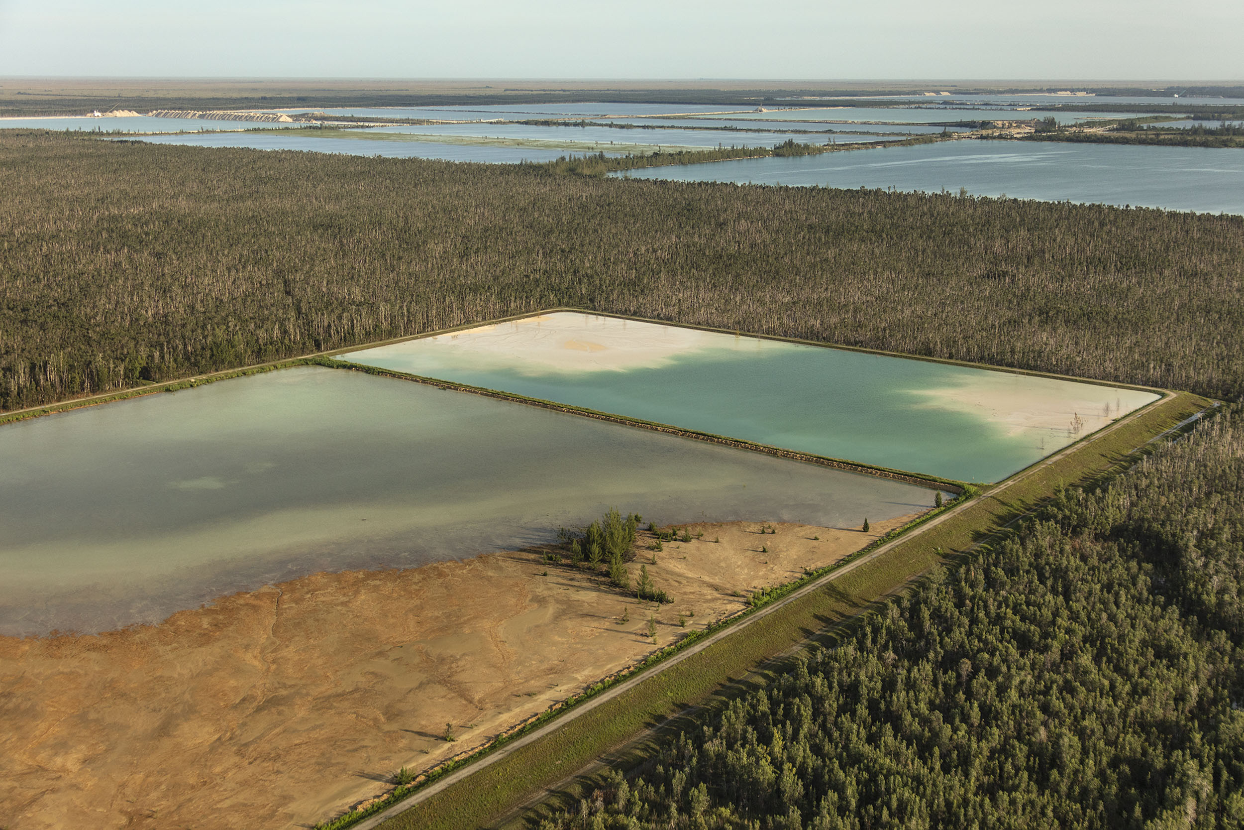 A rock lake at the edge of Miami-Dade County.