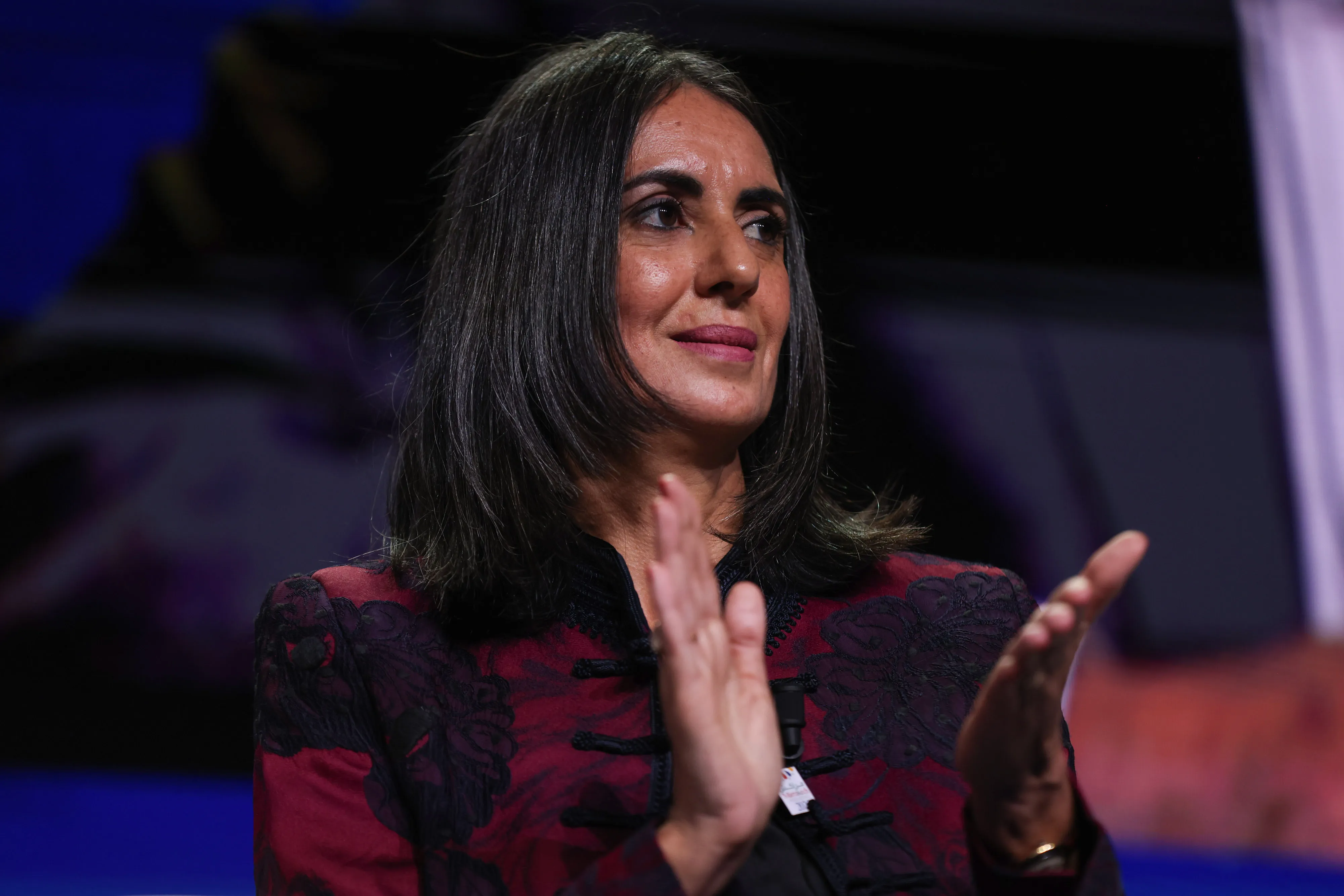 Nadia Fettah Alaoui at the annual meetings of the IMF and World Bank in Marrakech.