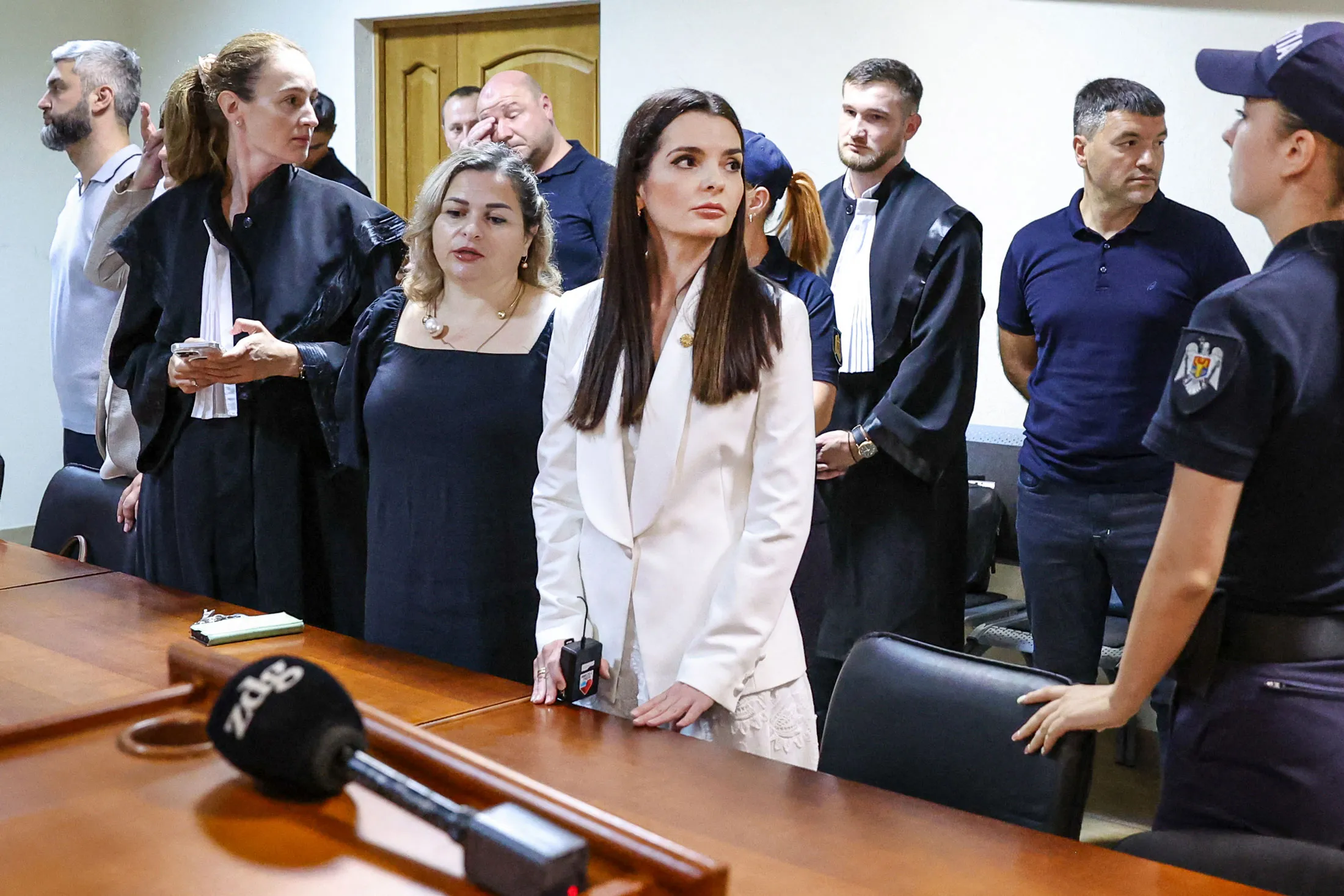 Evghenia Gutul after her sentencing in Chisinau, Moldolva, on Aug. 5.
