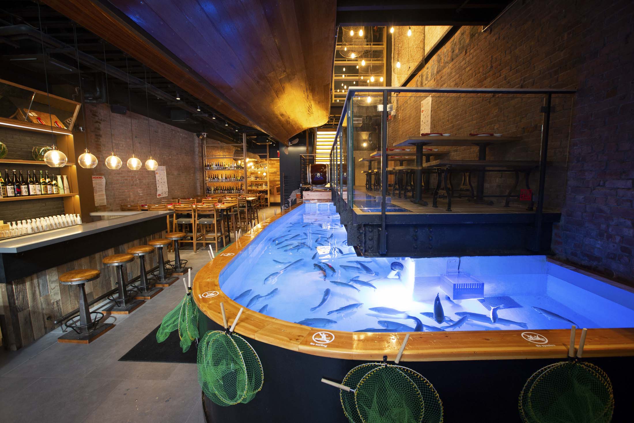 Inside Zauo New York, the Restaurant Where You Fish Your Dinner Bloomberg