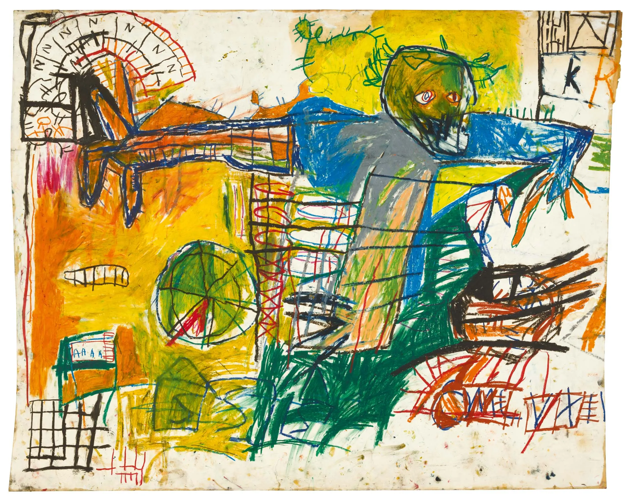 Jean-Michel Basquiat’s&nbsp;Untitled&nbsp;from 1981, which carries an estimate of $10 million to $15 million.