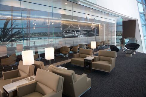 The new United Club at San Diego International Airport.