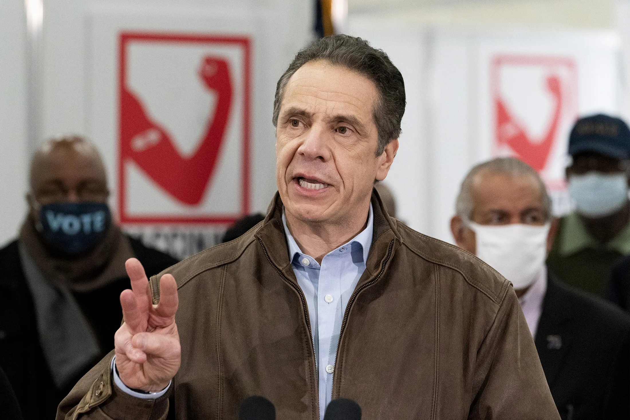 Andrew Cuomo on March 15.