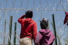 Migrants At The US-Mexico Border As Texas Immigration Law Returns To Court