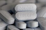 Pfizer antidepressant drug Zoloft tablets.