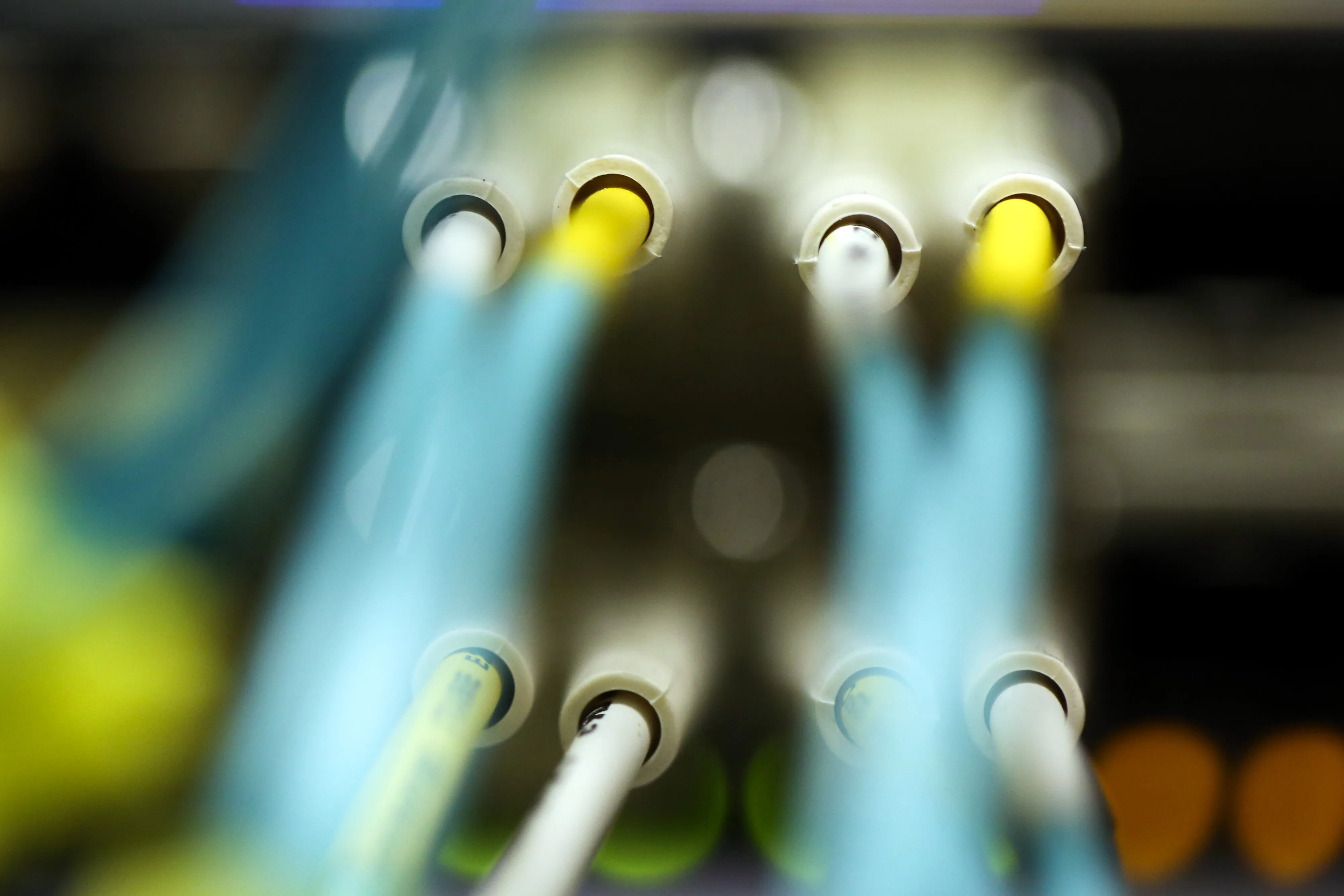 Fibre-optic cables.