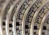 Bitcoin edge A stack of bitcoins are seen in this arranged photograph in Danbury, U.K., on Thursday, Dec. 10, 2015.