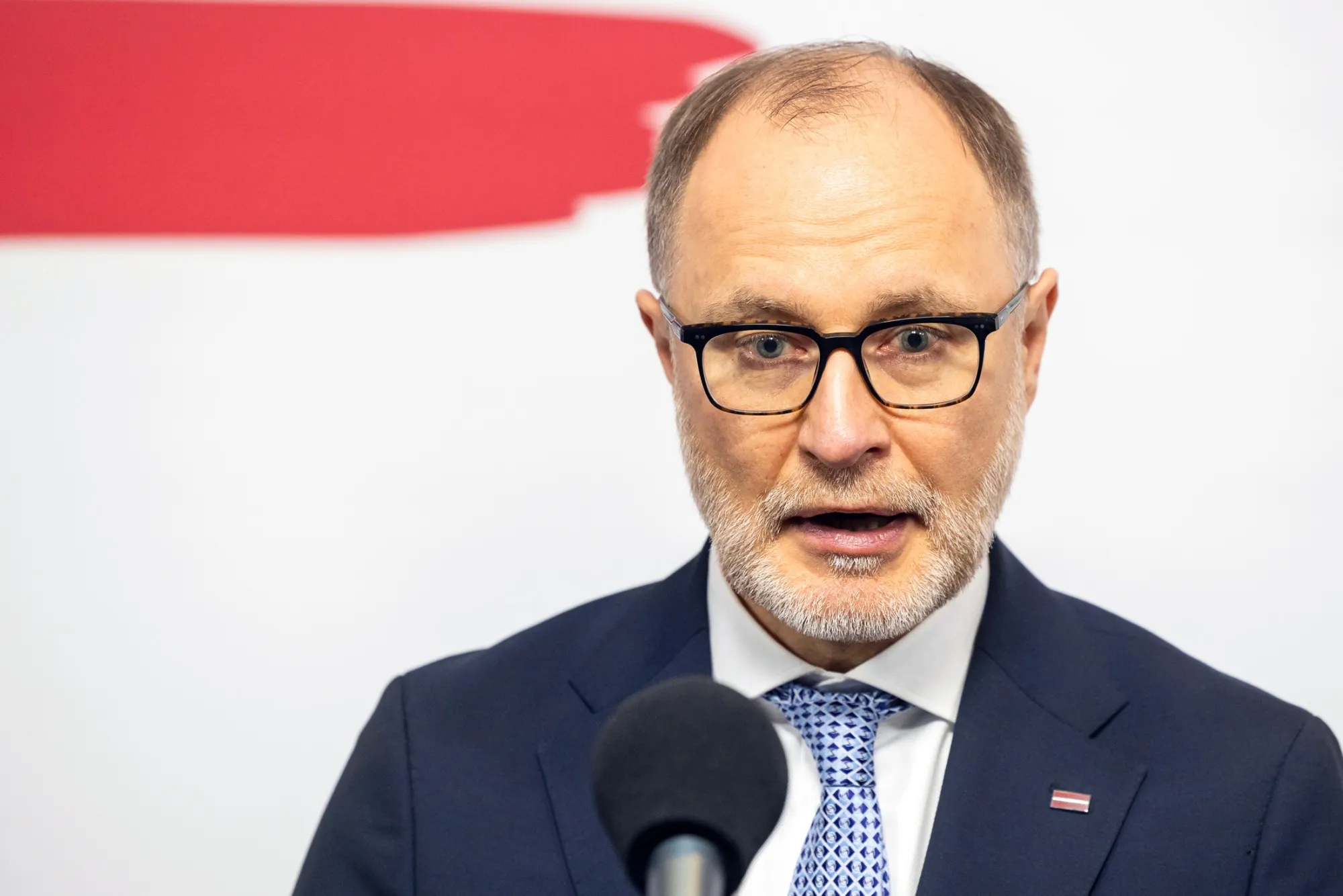 Latvia's Minister of Defense Andris Spruds