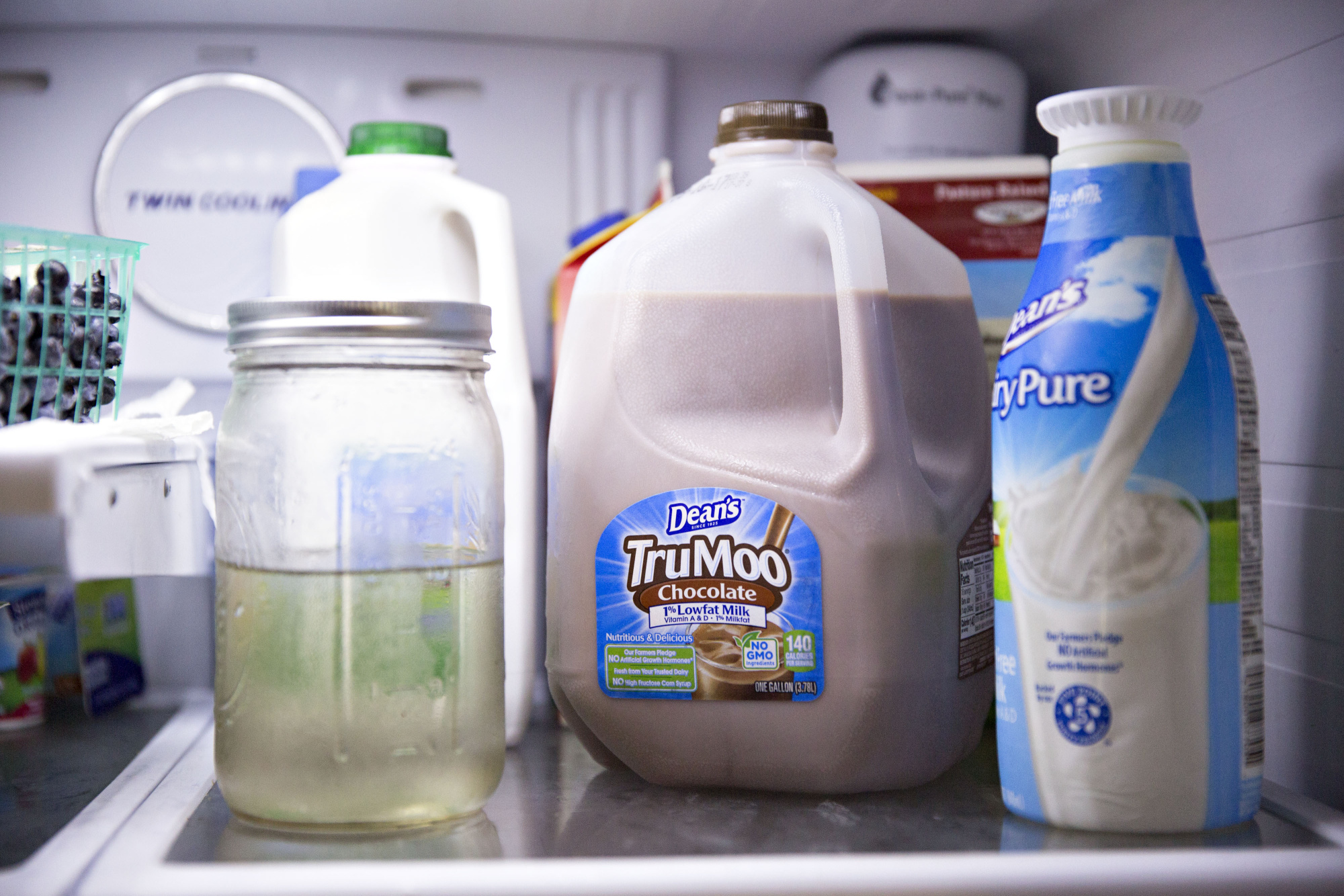 A gallon of Dean Foods Co. Dean's TruMoo brand chocolate milk.