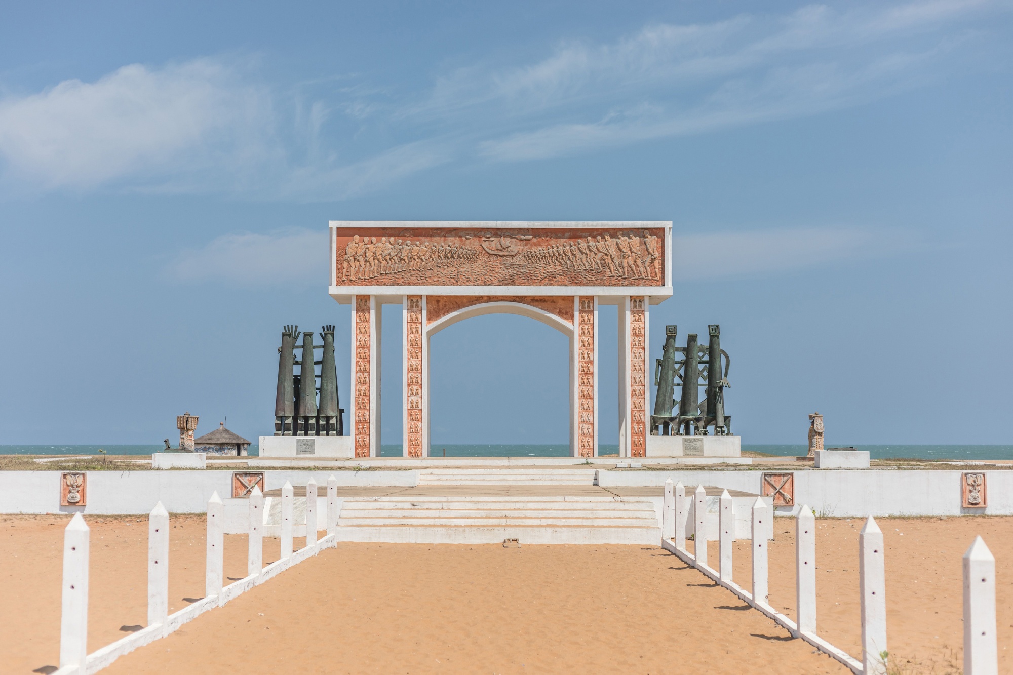 'The door of no return' memorial at Ouidah, Benin. Photographer: Yanick Folly/AFP/Getty Images