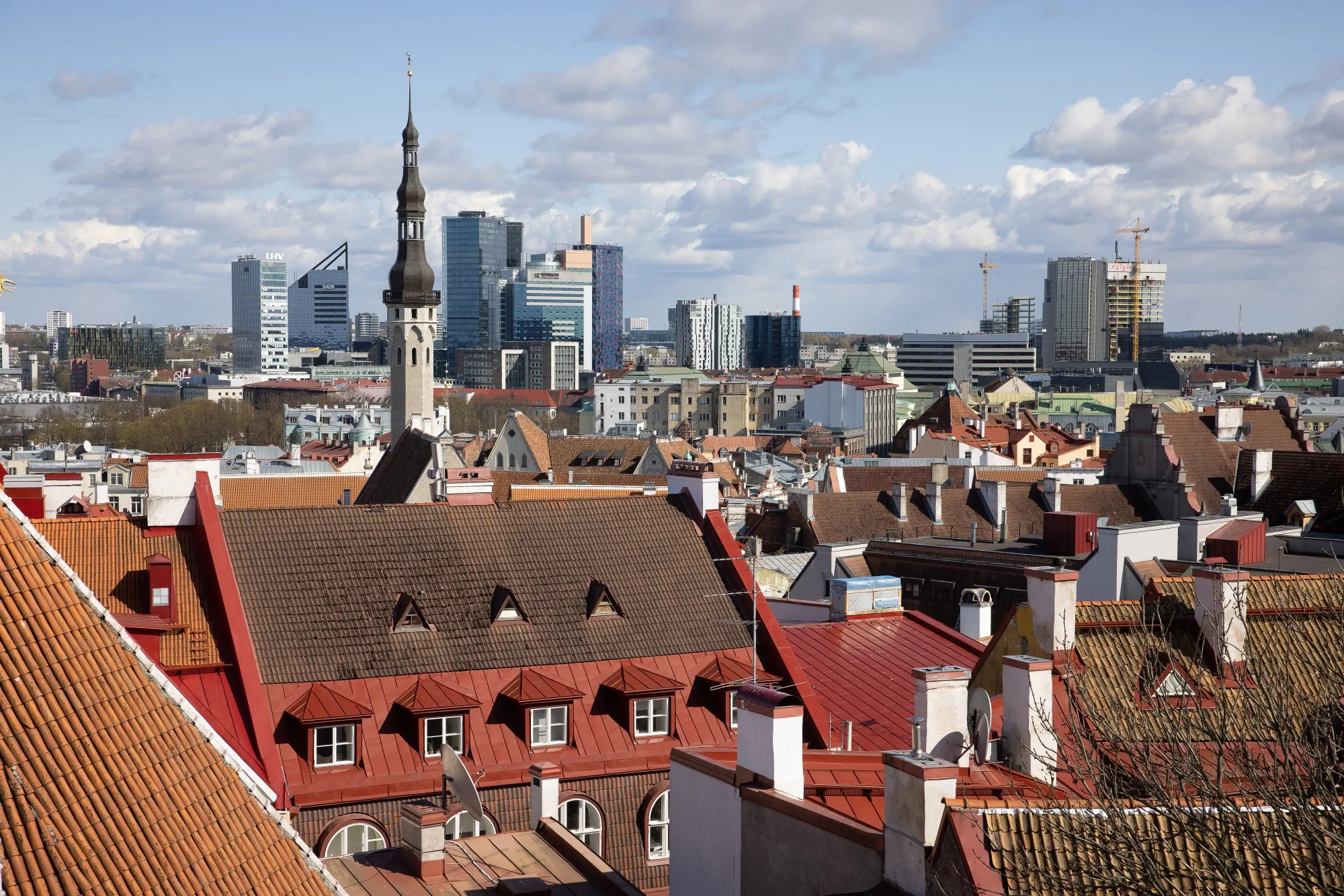 The Old Town area of Tallinn, Estonia.