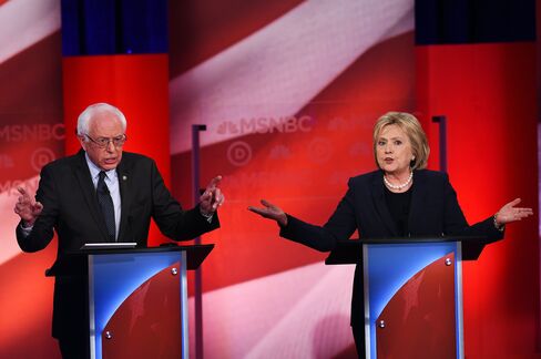 Bernie Sanders and Hillary Clinton