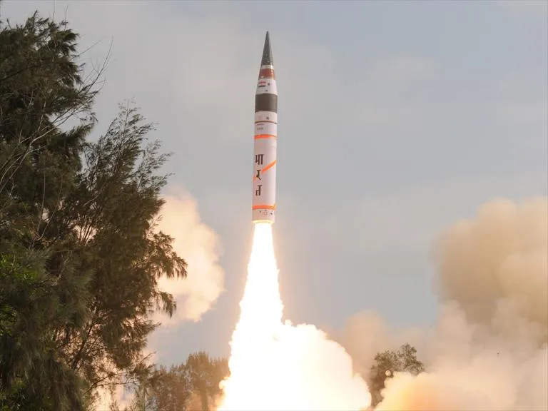 An Agni-5 missile launch inn 2012.