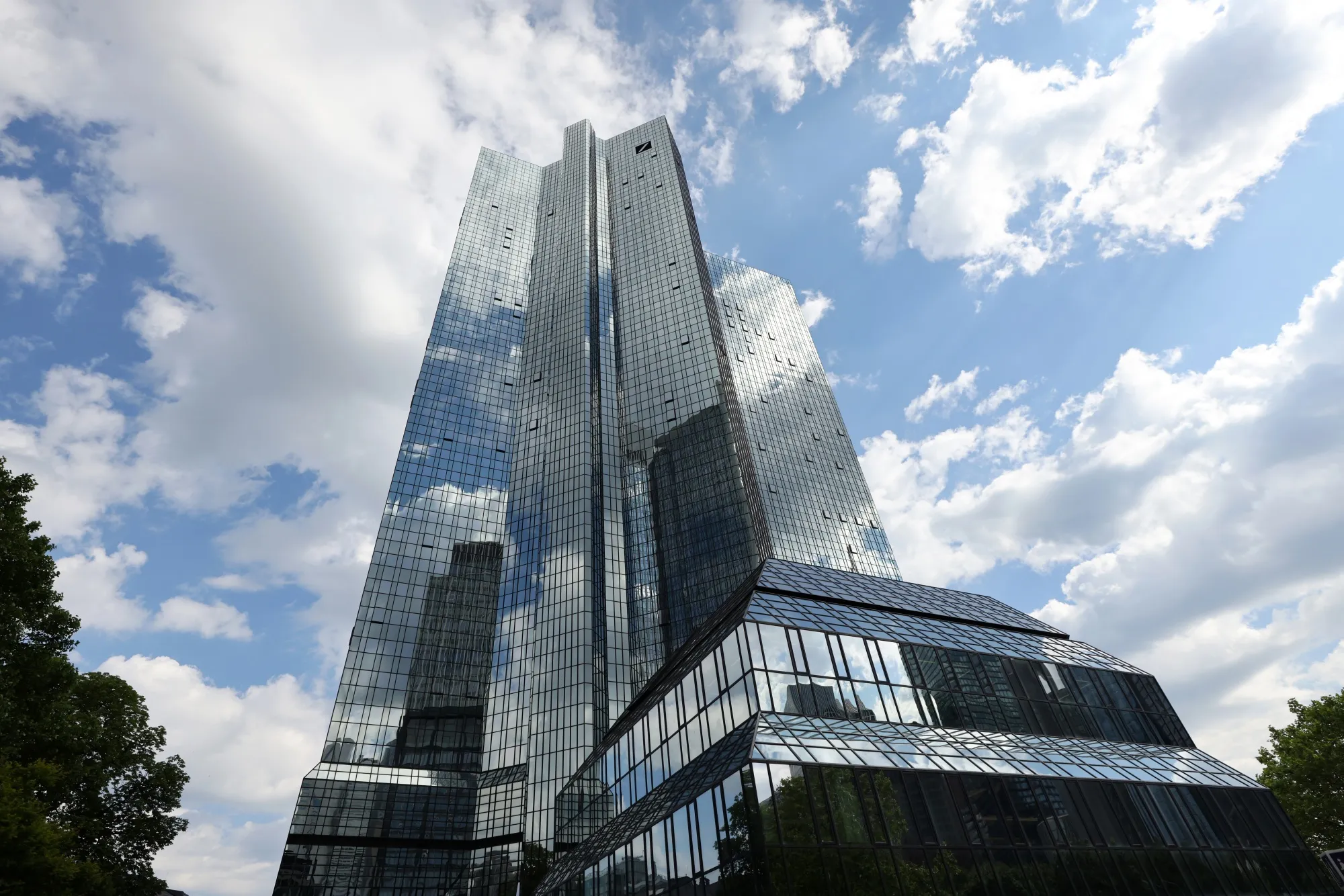 The headquarters of Deutsche Bank AG in Frankfurt, Germany.