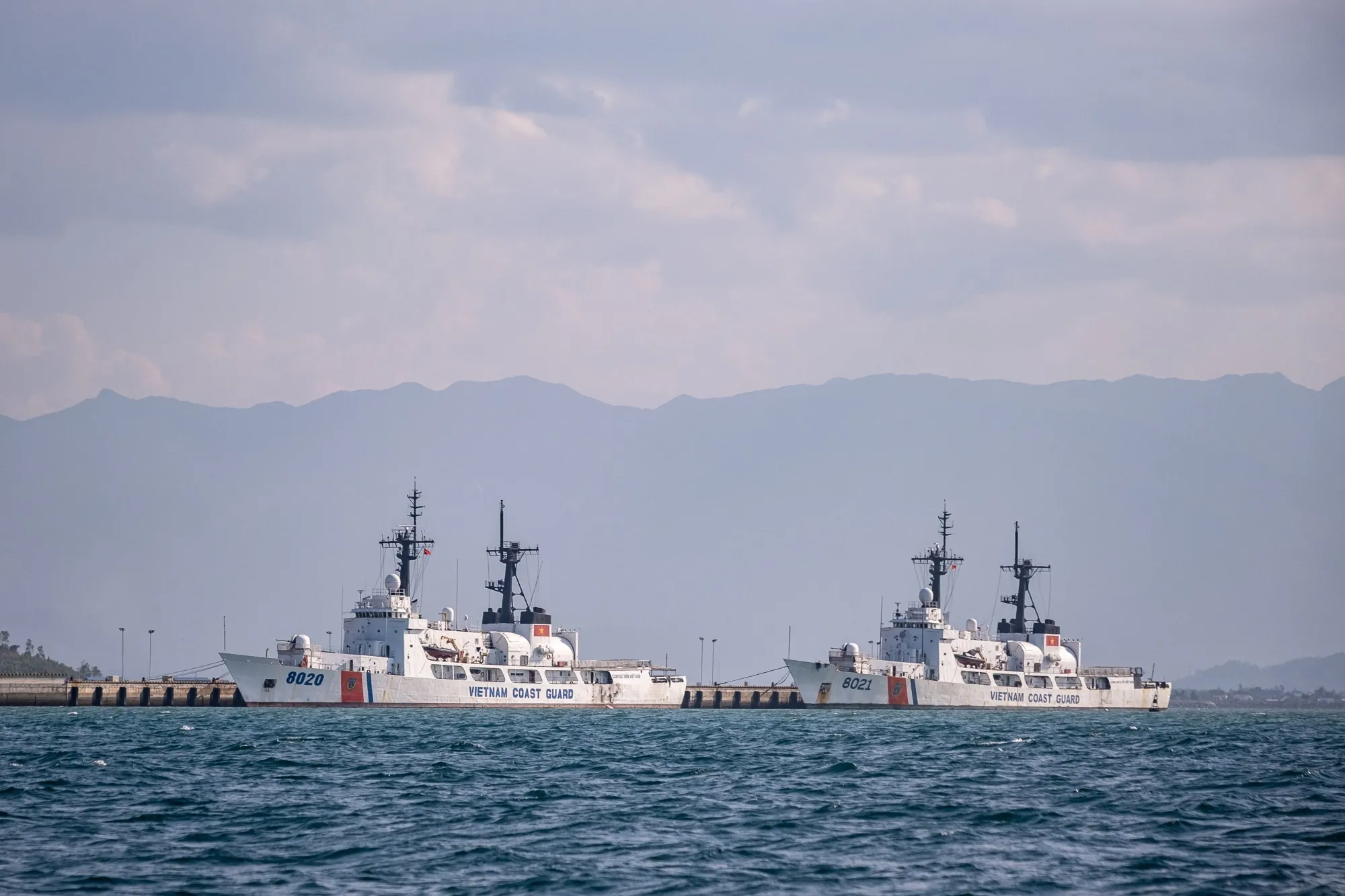 Vietnam Coast Guard ships in 2023.