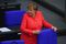 Germany's Chancellor Angela Merkel Addresses Bundestag 