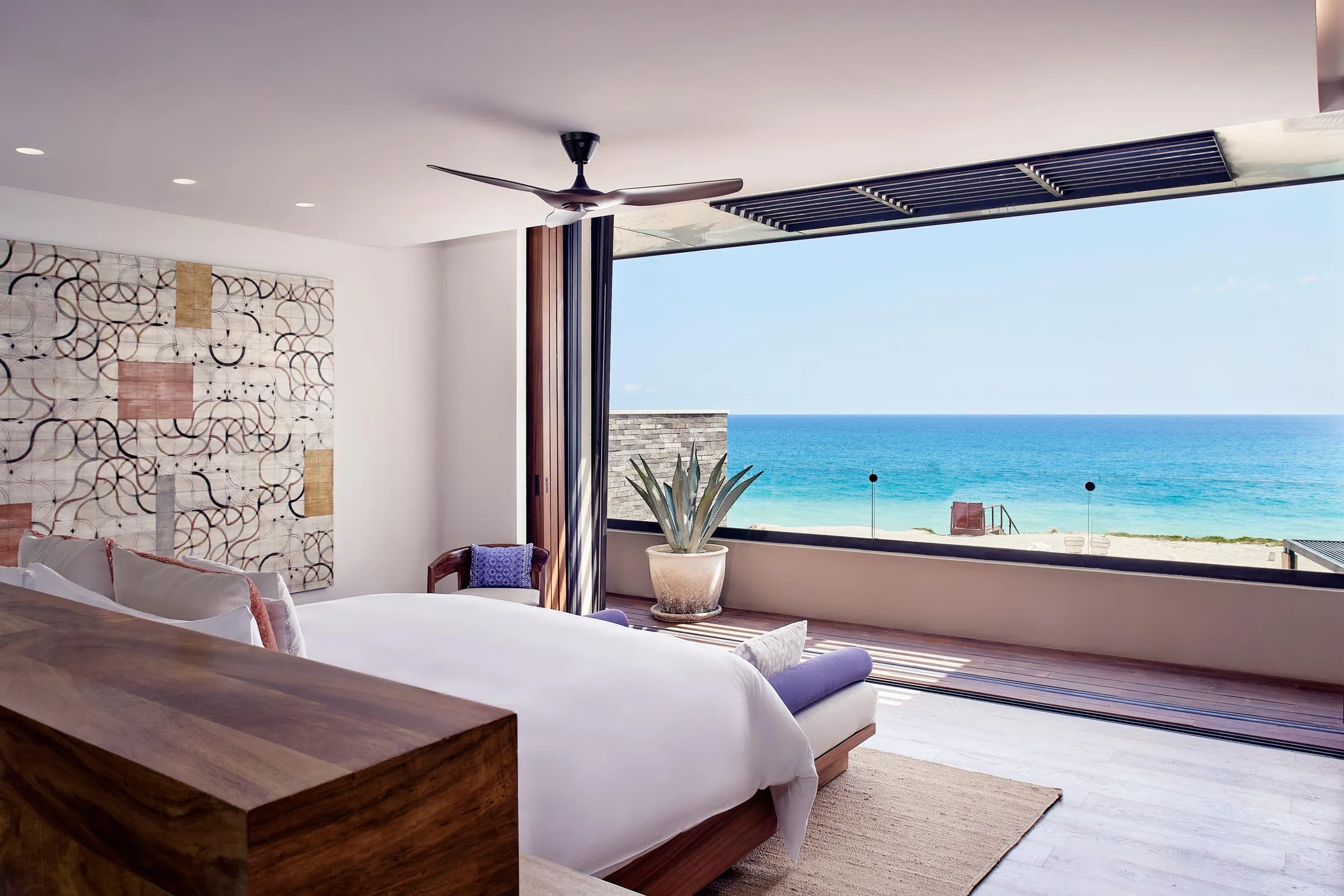 A room at Zadún, a Ritz-Carlton Reserve hotel&nbsp;in Baja Mexico, that has recently partnered with billionaire Larry Ellison’s wellness brand Sensei.