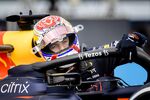 Max Verstappen comes to a halt during the 1st practice session at Circuit van Zandvoort on Sept. 2.